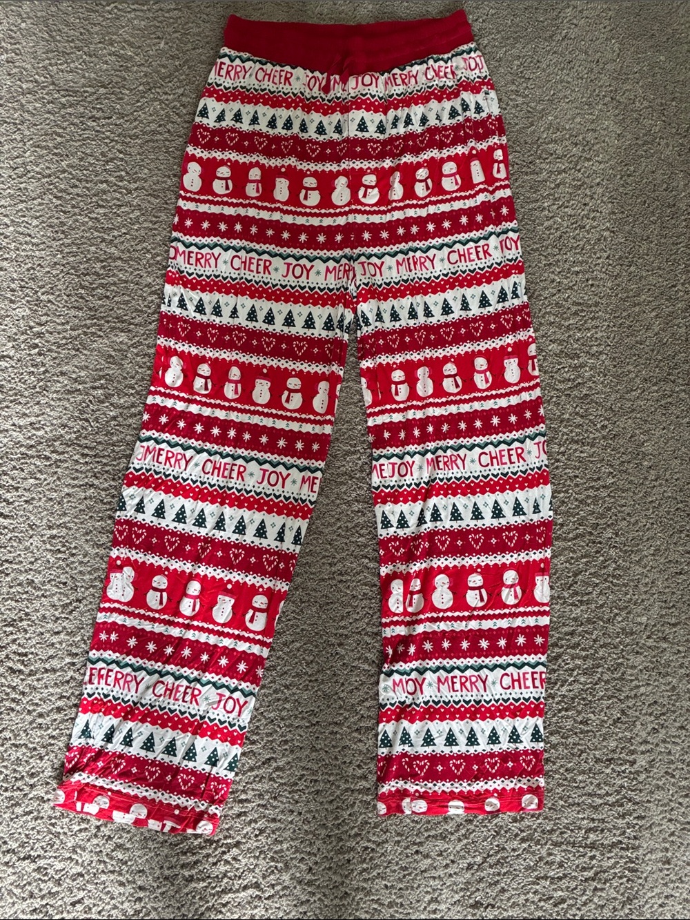 Little Sleepies Red Merry Cheer Holiday Pajama Pants